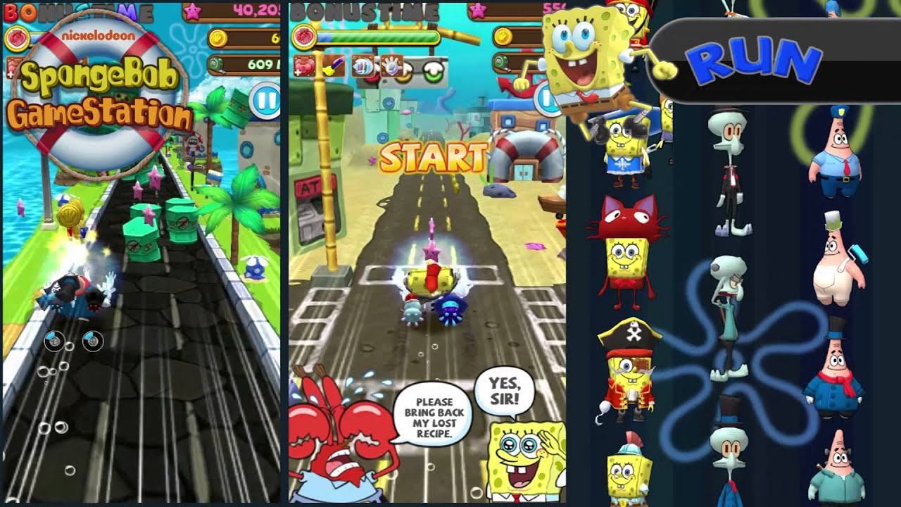 SpongeBob Game Station YouTube