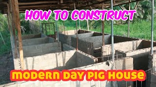 How to construct modern day pig house