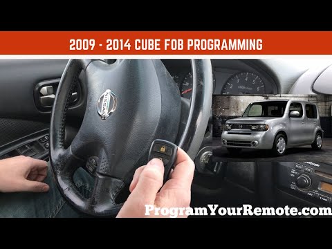 How to program a Nissan Cube remote key fob 2009 - 2014