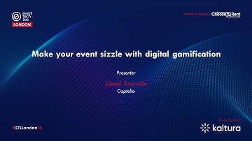 Make your event sizzle with digital gamification, Lionel Scurville - Event Tech Live 2023