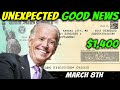 UNEXPECTED GOOD NEWS! $1,400 Stimulus Check Update & Stimulus Package Update - March 8