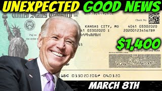 UNEXPECTED GOOD NEWS! $1,400 Stimulus Check Update & Stimulus Package Update - March 8