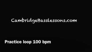 Drum loop 100 bpm - Bass guitar practice