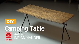 Making a camping table with Indian hangers | Making camping supplies | DIY