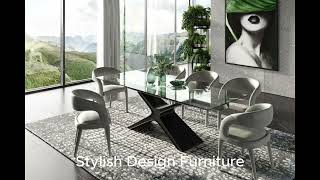 Modrest Adler - Modern Black Glass Extendable 63"/94.5" Dining Table #diningtable #modernfurniture