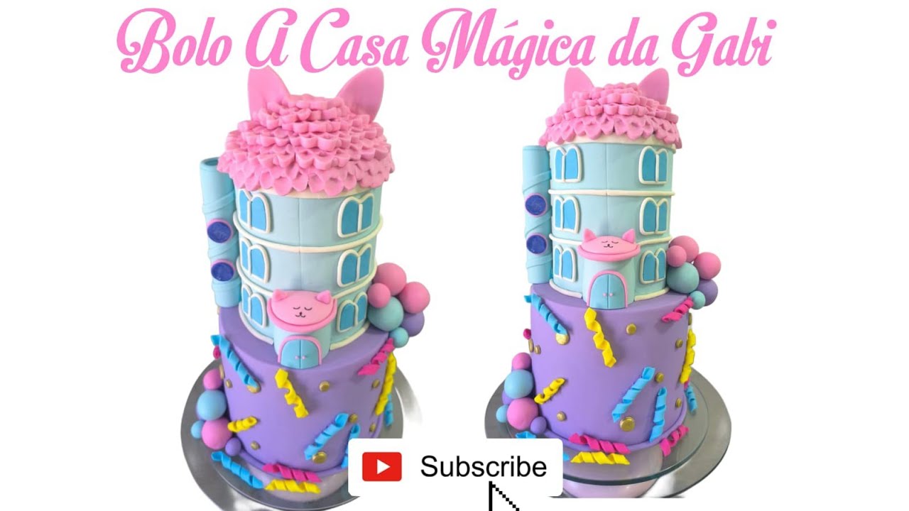 Bolo a Casa Mágica da Gabby