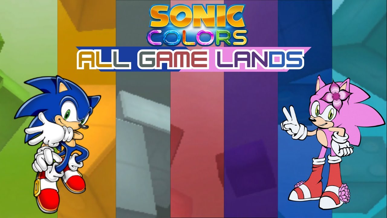 Sonic Colors - All Game Lands Complete 100% Walkthrough + Co-op (All Hearts)