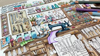 🌹 Rooms of wonder by Johanna Basford ✏️ prismacolor pencils - PART 2 - easy coloring tutorial