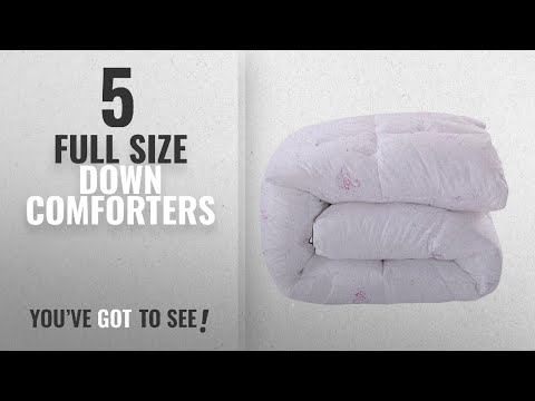 Top 10 Full Size Down Comforters  [2018]: Natruety White Goose Down Alternative Comforter,Duvet