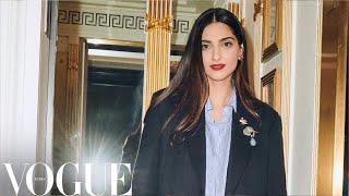 Sonam Kapoor Gets Ready for the Tommy Hilfiger Show at New York Fashion Week | Vogue India