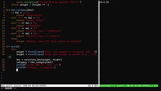 Body Mass Index (bmi) in python code for Beginner Developers !