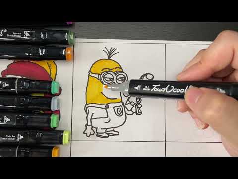 Video Hướng dẫn vẽ Minion Cool Ngầu - Vẽ và tô màu Minion - youtube