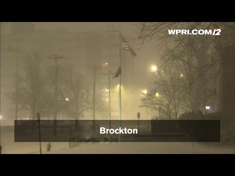 VIDEO NOW: Snow and wind in Brockton, Mass.