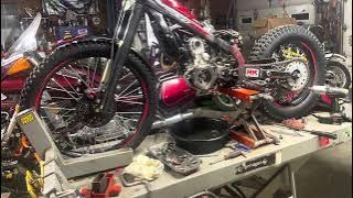 Montessa 4RT 300 RR Electric Starter Install .