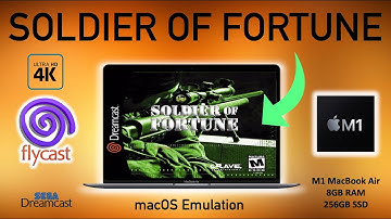 M1 Emulation - FlyCast - Soldier of Fortune - MacBook Air Gaming - Dreamcast Emulation [4K]