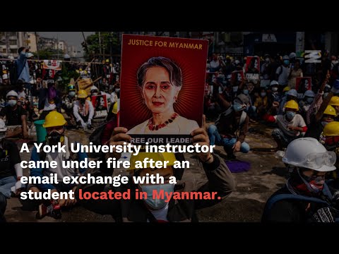 York University Prof Gets Called Out For Insensitive Emails To Student In Myanmar