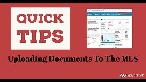 Uploading Documents To The MLS