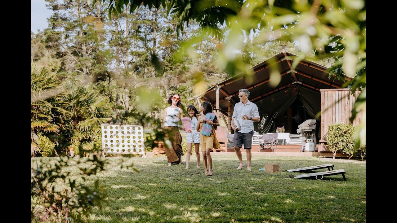 Luxury Bay of Plenty Glamping in the Marrakesh at River Oaks Retreat