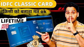 IDFC First Bank Classic CREDIT CARD | Lifetime free | UNLIMITED REWARD |
