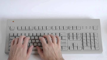 Apple Extended Keyboard II Typing Test (Dampened Cream ALPS) - KeyChatter.com