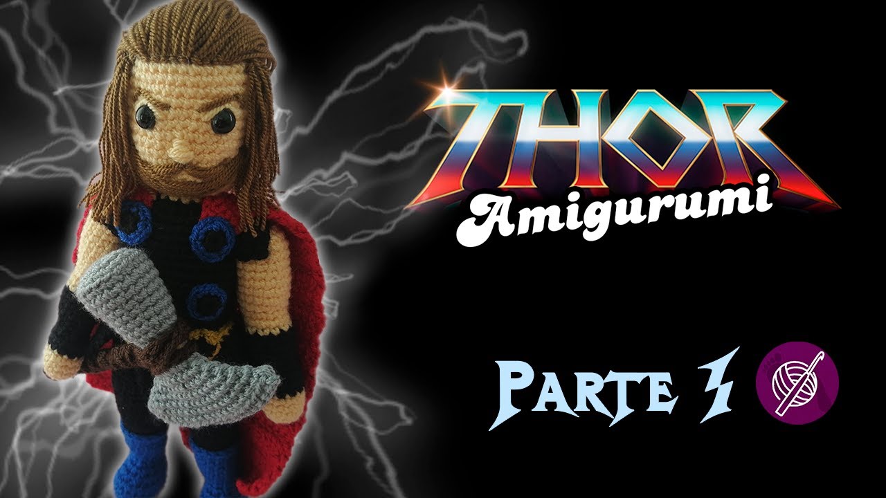 Thor AMIGURUMI🧶 a Crochet PASO A PASO (1/2) | Colección PERSONAJES del MCU
