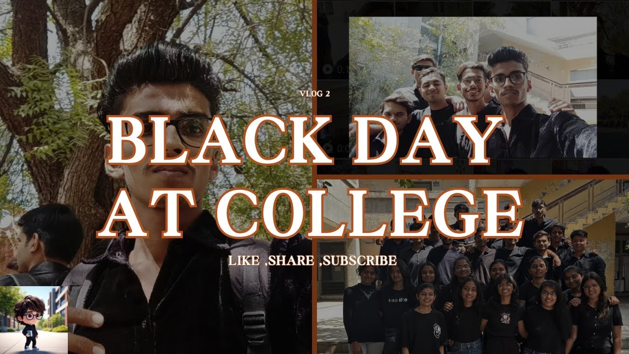 Black Day 2025🖤: Black Day Celebration At College, Memorable Moment With Friends🤟🏻♥️