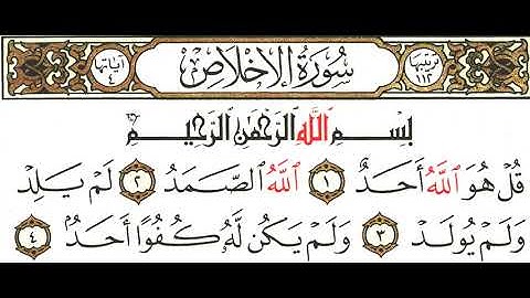 سورة الإخلاص - القارئ الشيخ محمد الفقيه #قرآن