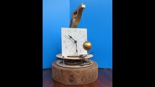 Briggs Rotary Pendulum Clock in Wood