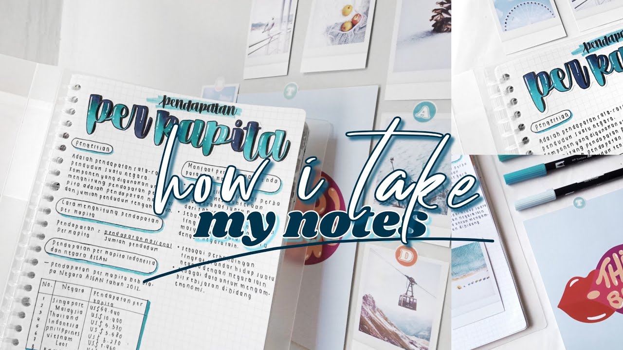 How i take my notes 🌾🍂 || part 1 - YouTube