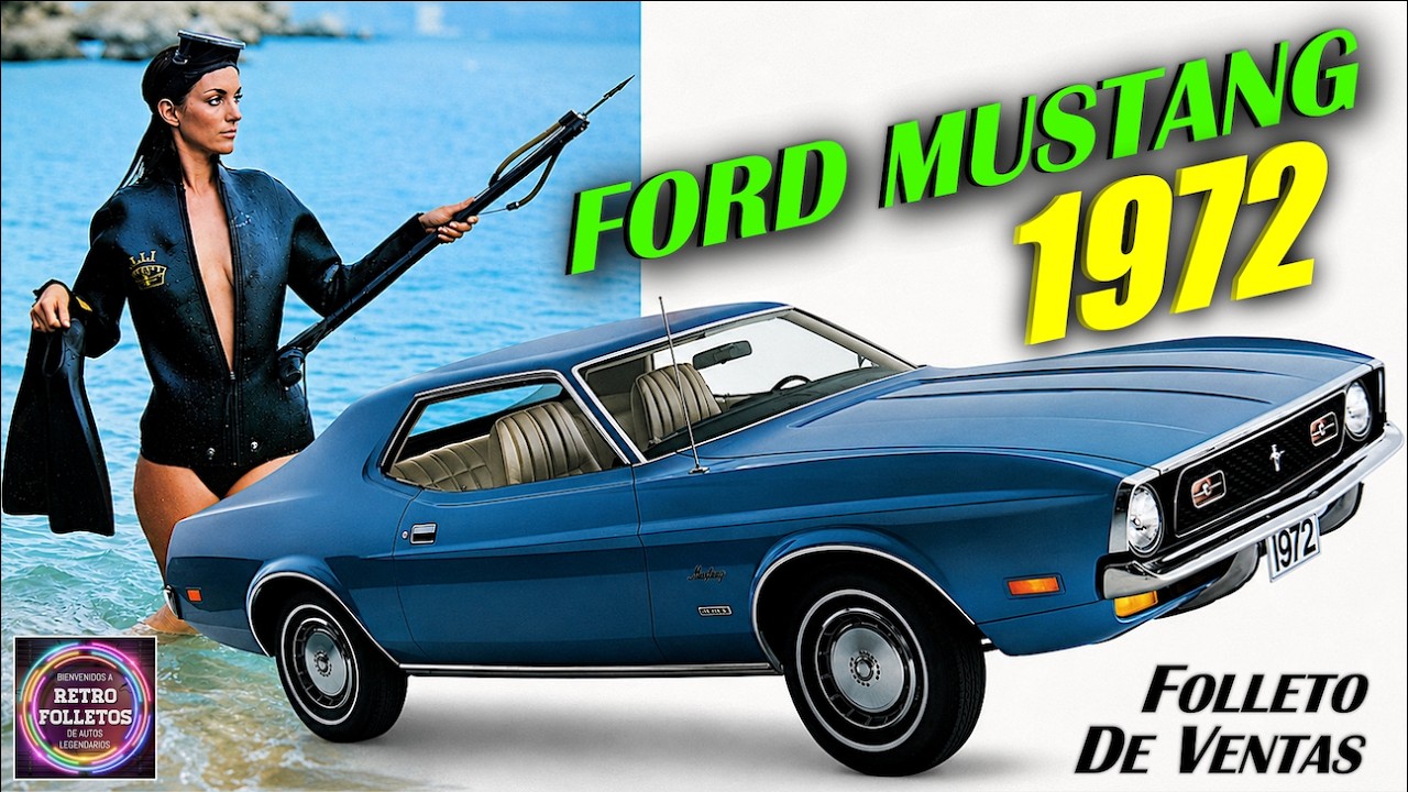 RARO FOLLETO MEXICANO DEL FORD MUSTANG DE 1972