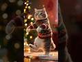 Cat and Dog festive dance off #shorts #cat #dog #dance #christmas #बिल्ली नृत्य #viraldance #viral