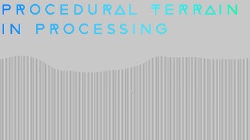 Procedural 2D Terrain In Processing - Tutorial