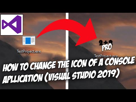विजुअल स्टूडियो 2019 (C++) में कंसोल एप्लिकेशन (exe) के आइकन को कैसे बदलें