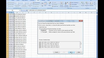 Excel Tutorial - Text to Column