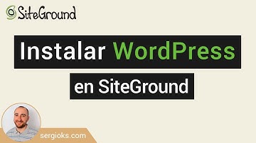☑️ Instalar WordPress en SiteGround | ⌚ 2 MINUTOS | 2024