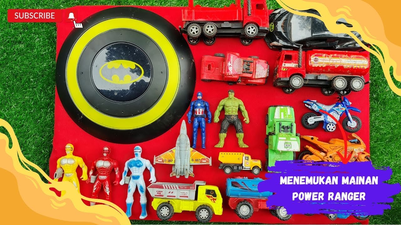 Menemukan Mainan Pesawat Tempur, Hulk , Tameng Batman, Captain Amerika ...