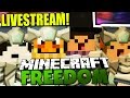 Minecraft Freedom Livestream mit Paluten,GLP,Zombey & Maudado