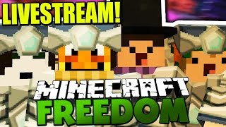 Minecraft Freedom Livestream mit Paluten,GLP,Zombey & Maudado