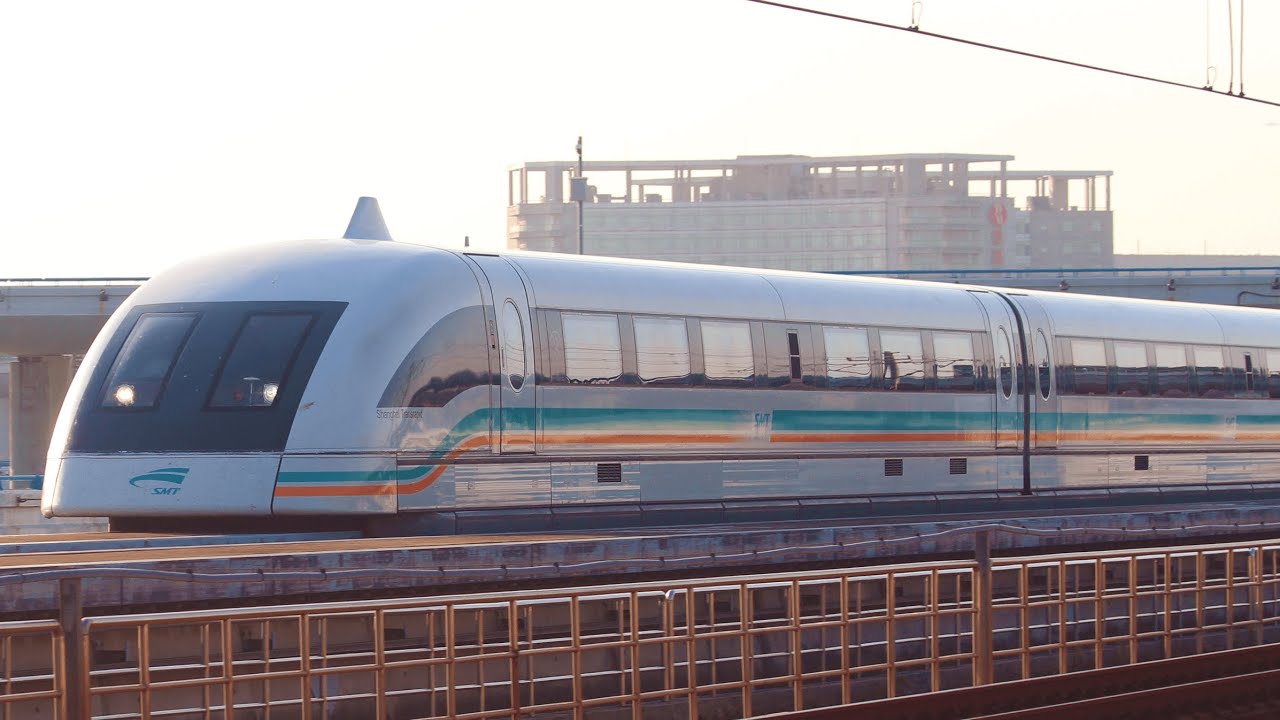 Shanghai Maglev Train Actions 上海磁浮示范运营线 - YouTube