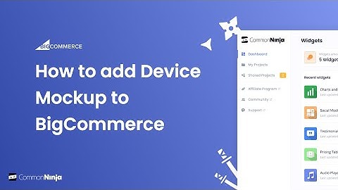 How to add a Device Mockup to BigCommerce