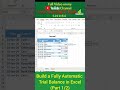 Build a Fully Automatic Trial Balance in Excel that Updates Instantly. #excel #exceltips