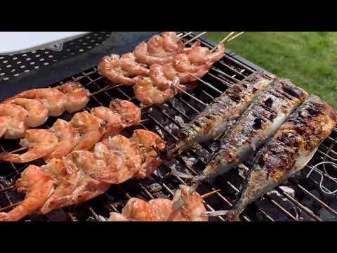 Video: Kebab De Pește Cu Creveți