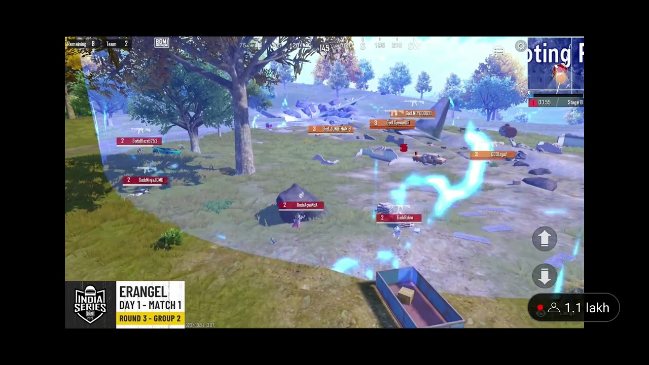 BGIS |round 3 day 1| Godlike vs GodsRain| Godlike Chicken dinner