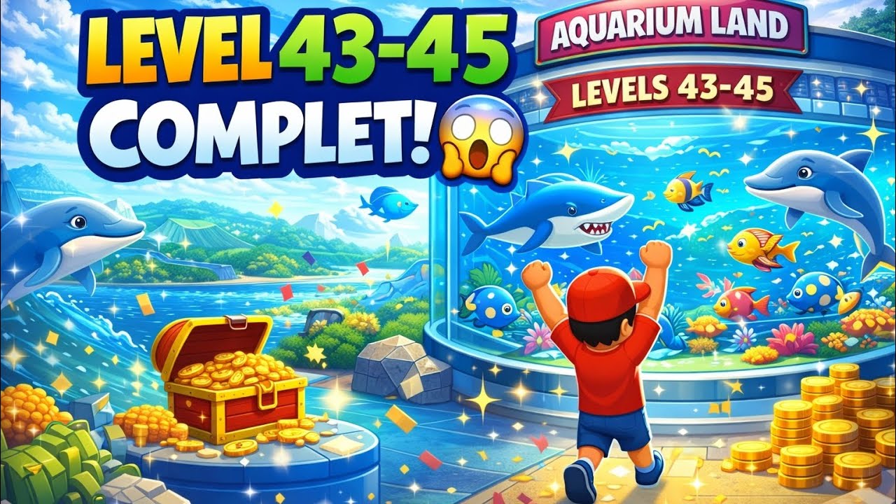 You Won’t Believe How Level 45 Ends 🤯 | Aquarium Land Gameplay