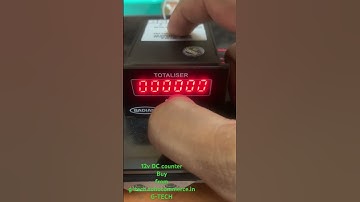 Digital Pulse Counter 12V DC supply , 12V DC pulse count , Resettable.