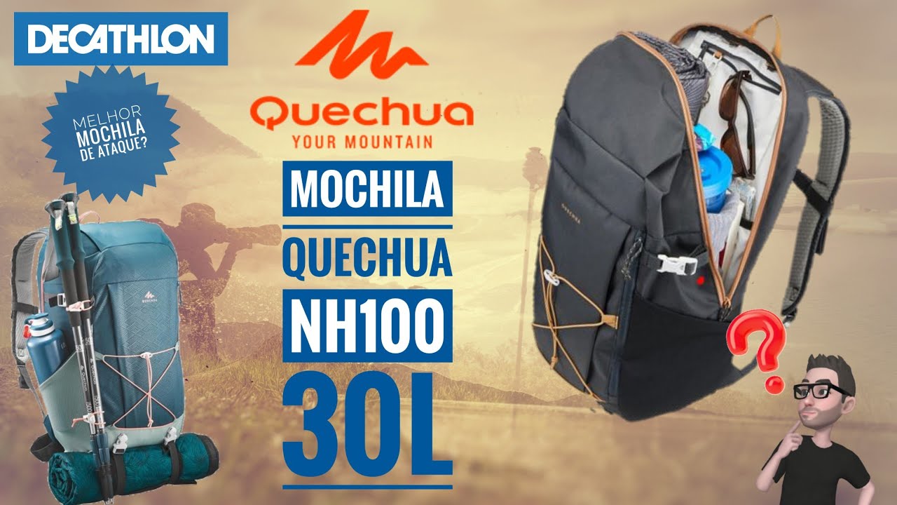 QUECHUA by Decathlon Arpenaz 30 L Backpack Black - Price in India |  Flipkart.com