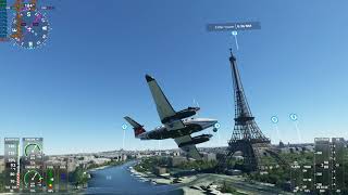 Tour of Paris in Microsoft Flight Simulator 2020