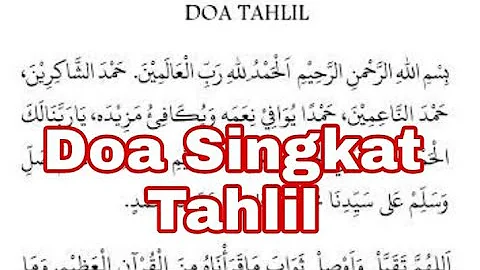 Bacaan Singkat Doa Tahlil