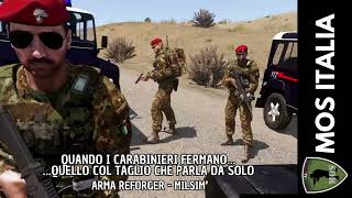 🚨 When the Carabinieri stop… …the one with the haircut who speaks for himself 💈😂 | Arma 3 Italia ... screenshot 2