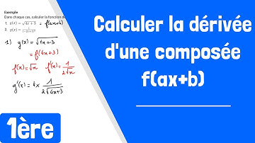 Comment calculer la dérivée d